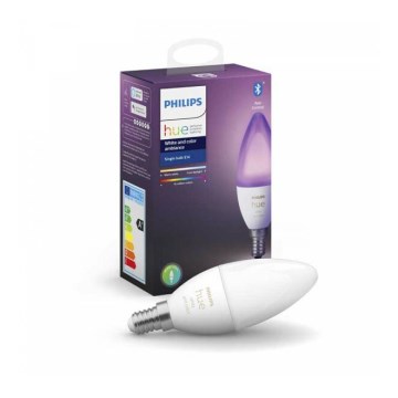 Himmennettevä LED-polttimo Philips Hue WHITE AND COLOR AMBIANCE B39 E14/5,3W/230V 2200K - 6500K