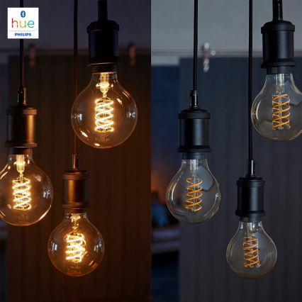 Himmennettevä LED-polttimo Philips Hue WHITE FILAMENT G93 E27/7W/230V 2100K