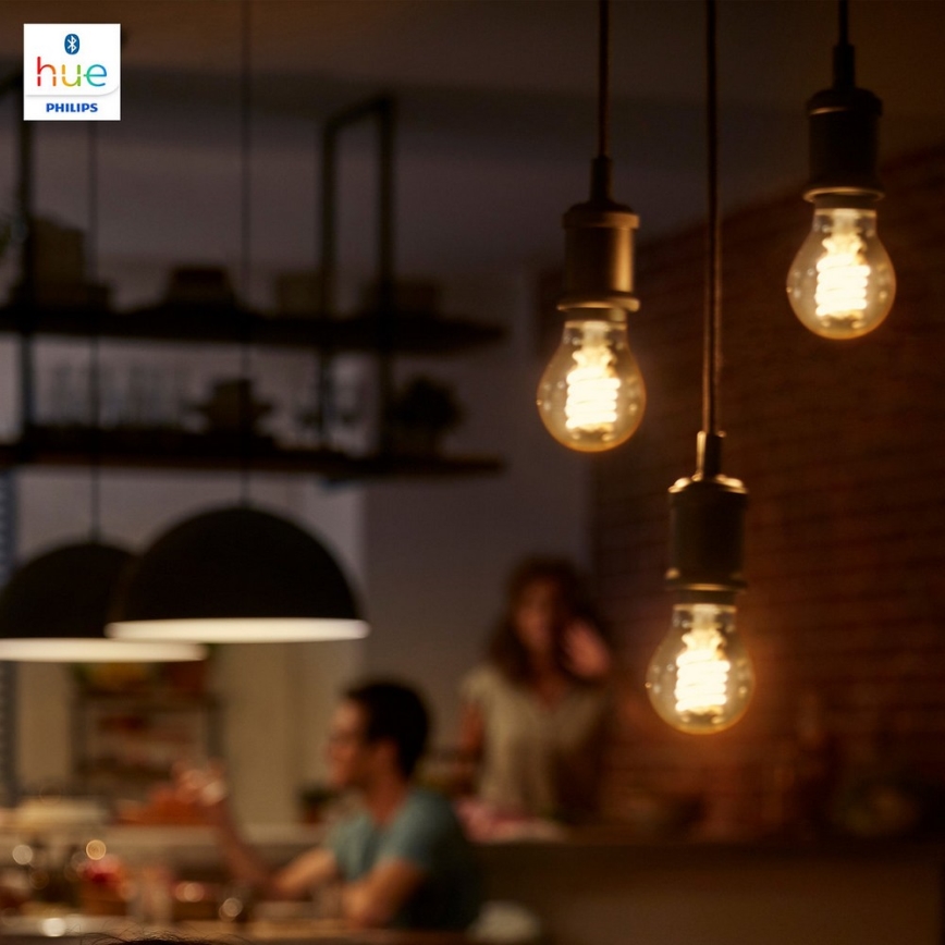 Himmennettevä LED-polttimo Philips Hue WHITE FILAMENT G93 E27/7W/230V 2100K
