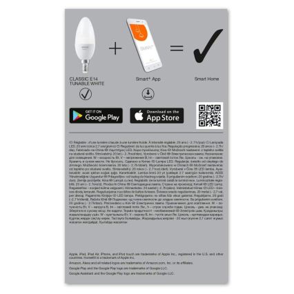 Himmennettevä LED-polttimo SMART+ E14/5W/230V 2700K-6500K Wi-Fi - Ledvance