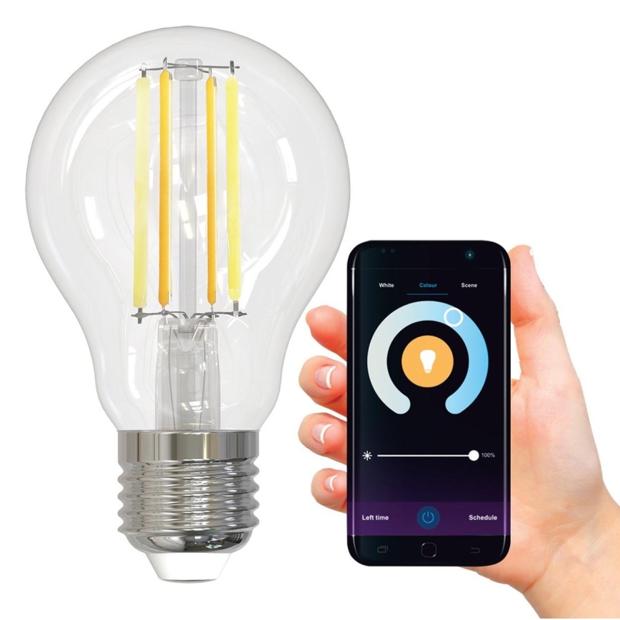 Himmennettevä LED-polttimo VINTAGE A60 E27/7W/230V 2700-6500K Wi-fi Tuya