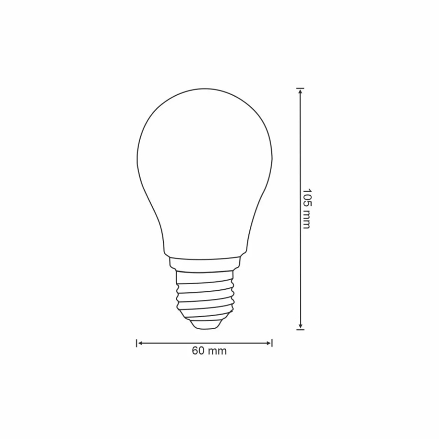 Himmennettevä LED-polttimo VINTAGE A60 E27/7W/230V 2700-6500K Wi-fi Tuya