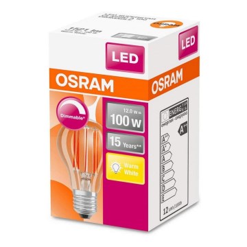 Himmennettevä LED-polttimo VINTAGE E27/12W/230V - Osram