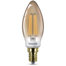 Himmennettevä LED-polttimo VINTAGE Philips B35 E14/5W/230V 2200K