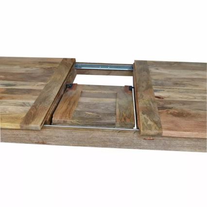 Laajennettava ruokapöytä HINA 180x90 cm massiivimangopuuta