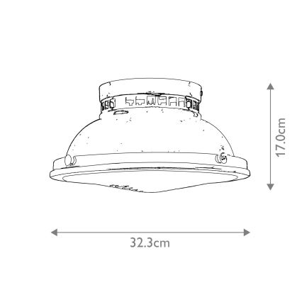 Hinkley - Kattovalo AMELIA 2xE27/40W/230V kiiltävä kromi