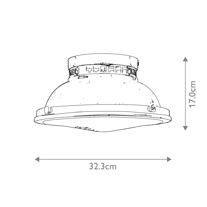 Hinkley - Kattovalo AMELIA 2xE27/40W/230V kiiltävä kromi