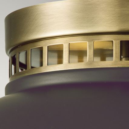 Hinkley - Kattovalo AMELIA 2xE27/40W/230V musta/messinki