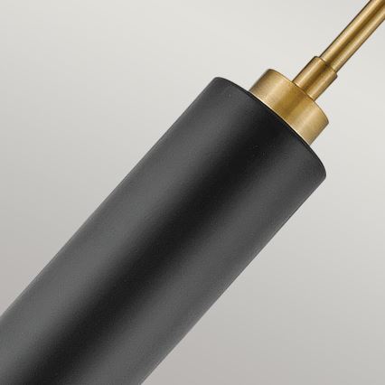 Hinkley - CEDRIC tangolla varustettu kattokruunu 2xE27/60W/230V halkaisija 33 cm kulta/musta