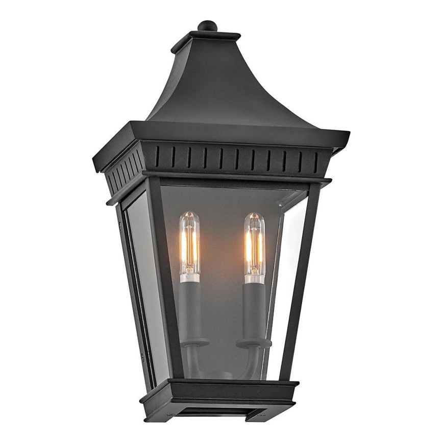 Hinkley - Ulkoseinävalaisin CHAPEL HILL 2xE14/40W/230V IP44 musta