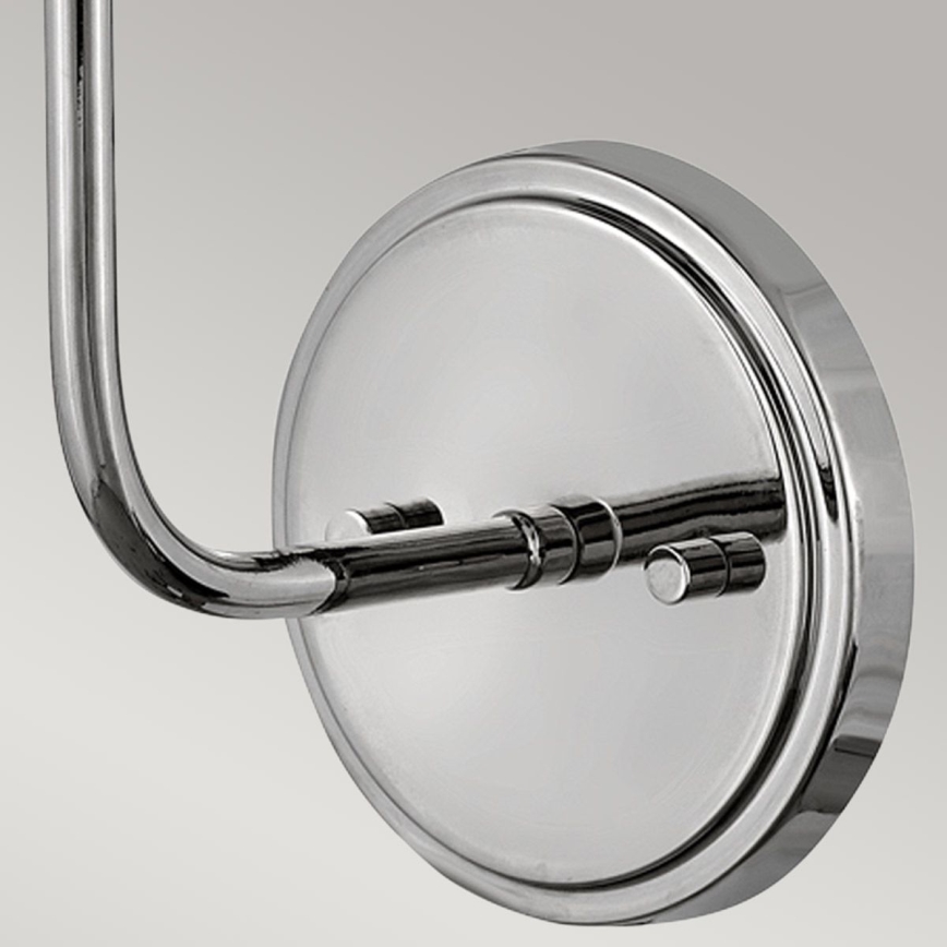 Hinkley - Seinävalaisin CLARKE 1xE27/40W/230V kiiltävä kromi/valkoinen