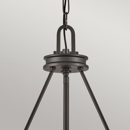 Hinkley - Ketjulla roikkuva kattokruunu COLLIER 4xE14/40W/230V, halkaisija 54,3 cm, musta