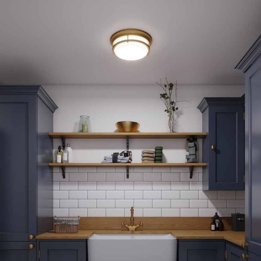 Hinkley - Kylpyhuoneen kattovalaisin HADLEY 3xE27/40W/230V IP44 kultainen