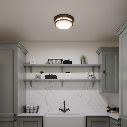 Hinkley - Kylpyhuoneen kattovalaisin HADLEY 3xE27/40W/230V IP44 pronssi