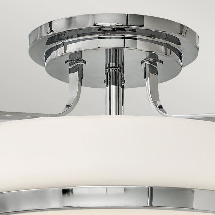 Hinkley - Pintakiinnitteinen kattovalaisin HARPER 3xE27/60W/230V Ø 45,6 cm kiiltävä kromi