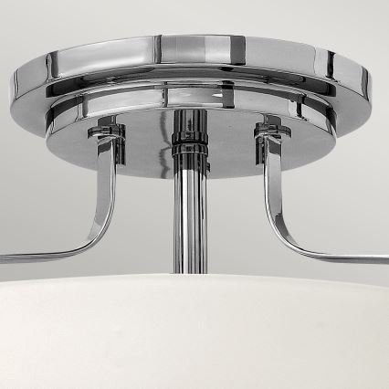 Hinkley - Pintakiinnitteinen kattovalaisin HARPER 3xE27/60W/230V halkaisija 36,6 cm kiiltävä kromi