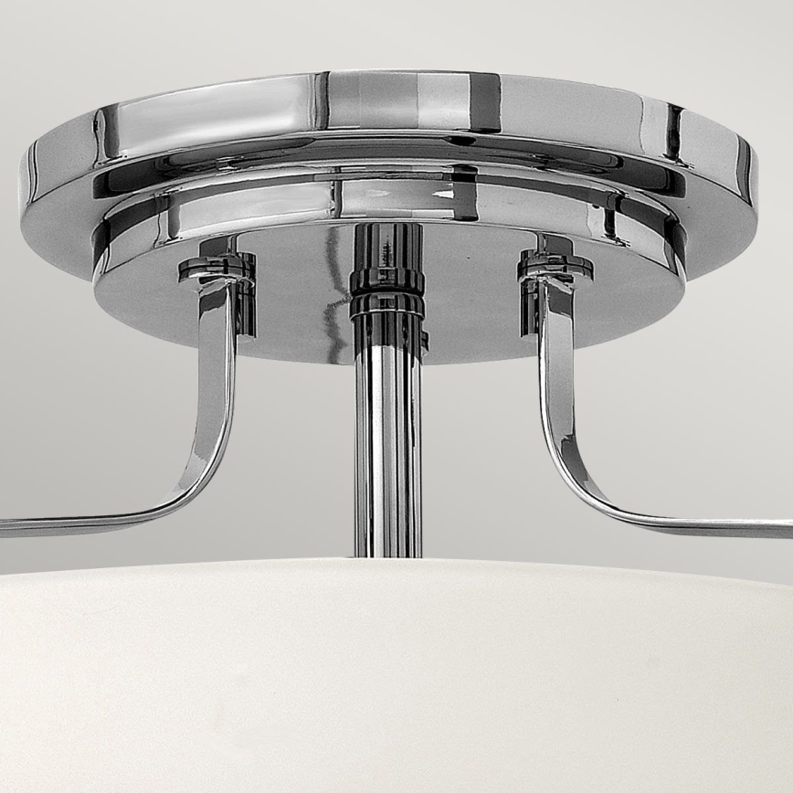 Hinkley - Pintakiinnitteinen kattovalaisin HARPER 3xE27/60W/230V halkaisija 36,6 cm kiiltävä kromi