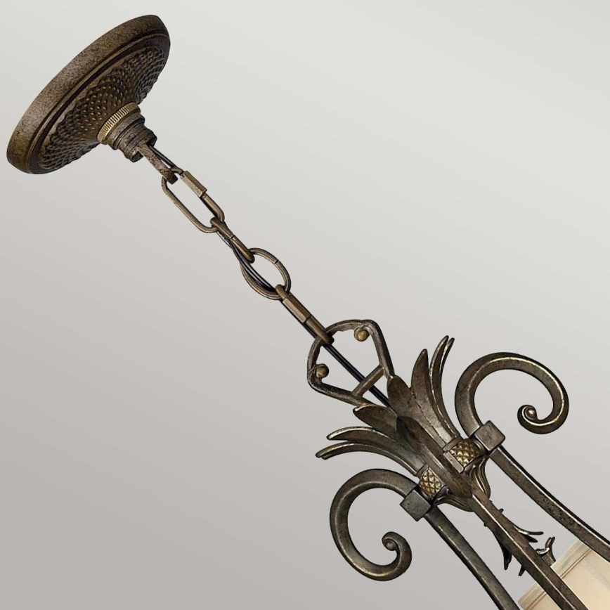 Hinkley - Kattokruunu ketjussa PLANTATION 10xE14/40W/230V pronssi