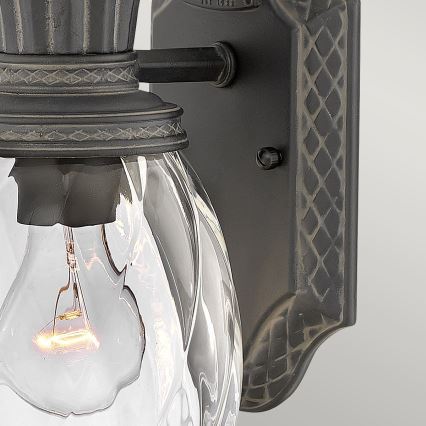 Hinkley - Ulkoseinävalaisin PLANTATION 1xE27/40W/230V IP44 musta