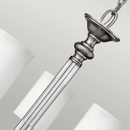 Hinkley - Riippuvalaisin ketjulla SUSSEX 5xE14/40W/230V mattakromi