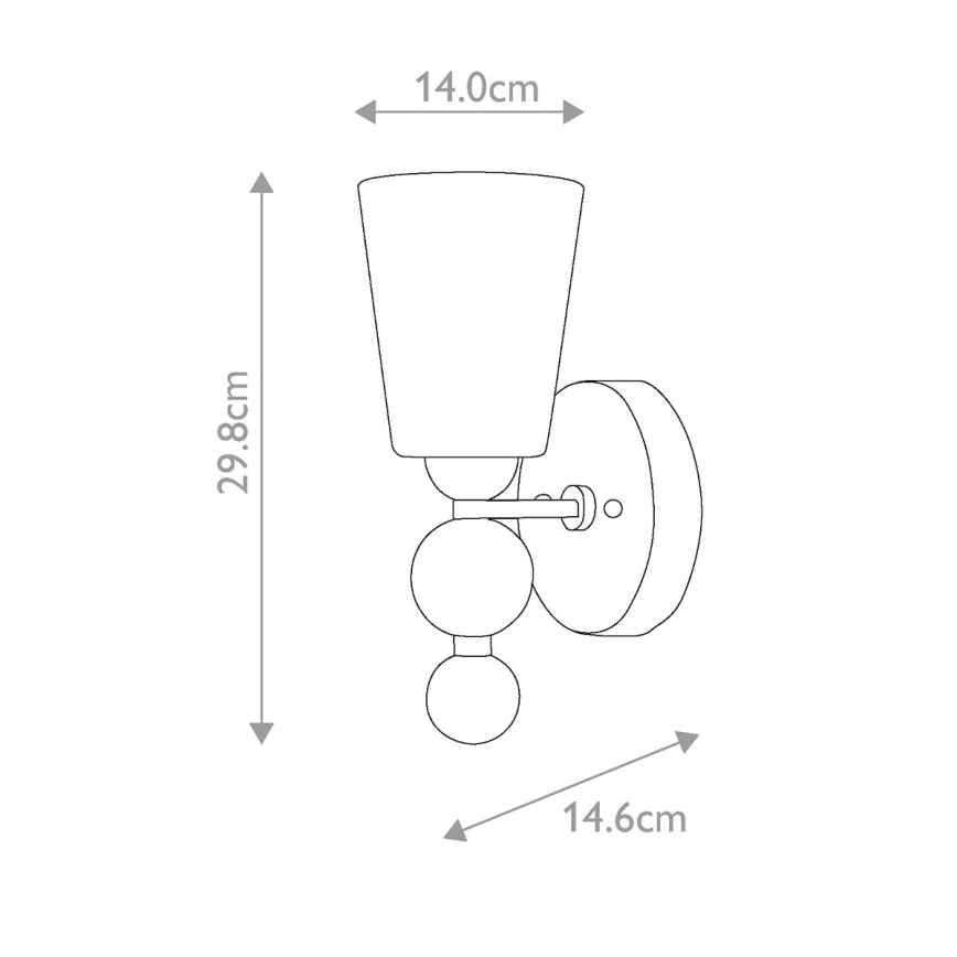 Hinkley - Seinävalaisin ZELDA 1xE27/60W/230V kiiltävä kromi