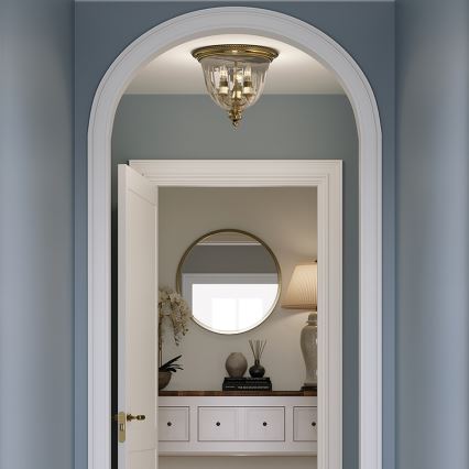 Hinkley - Kattovalaisin CAMBRIDGE 3xE14/60W/230V kulta