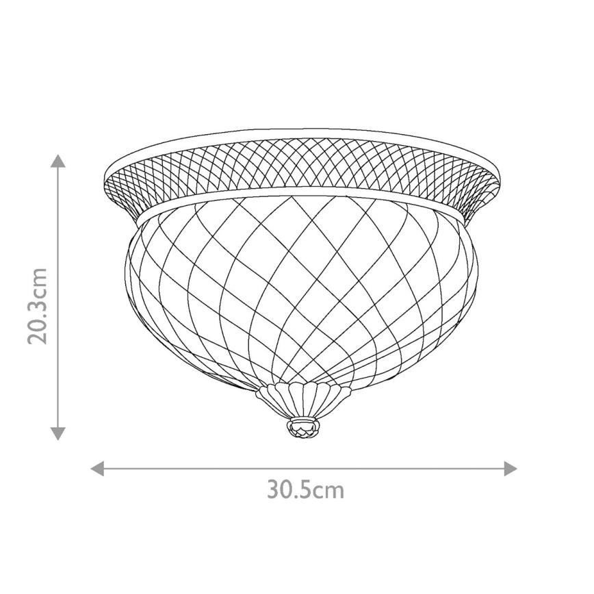 Hinkley - Kattovalo PLANTATION 2xE27/60W/230V