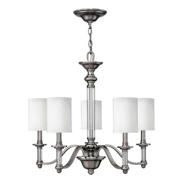 Hinkley - Riippuvalaisin ketjulla SUSSEX 5xE14/40W/230V mattakromi
