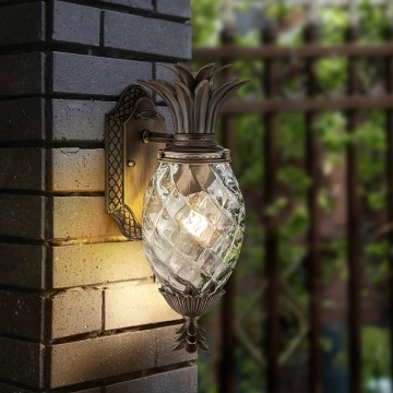 Hinkley - Ulkoseinävalaisin PLANTATION 1xE27/40W/230V IP44 pronssi