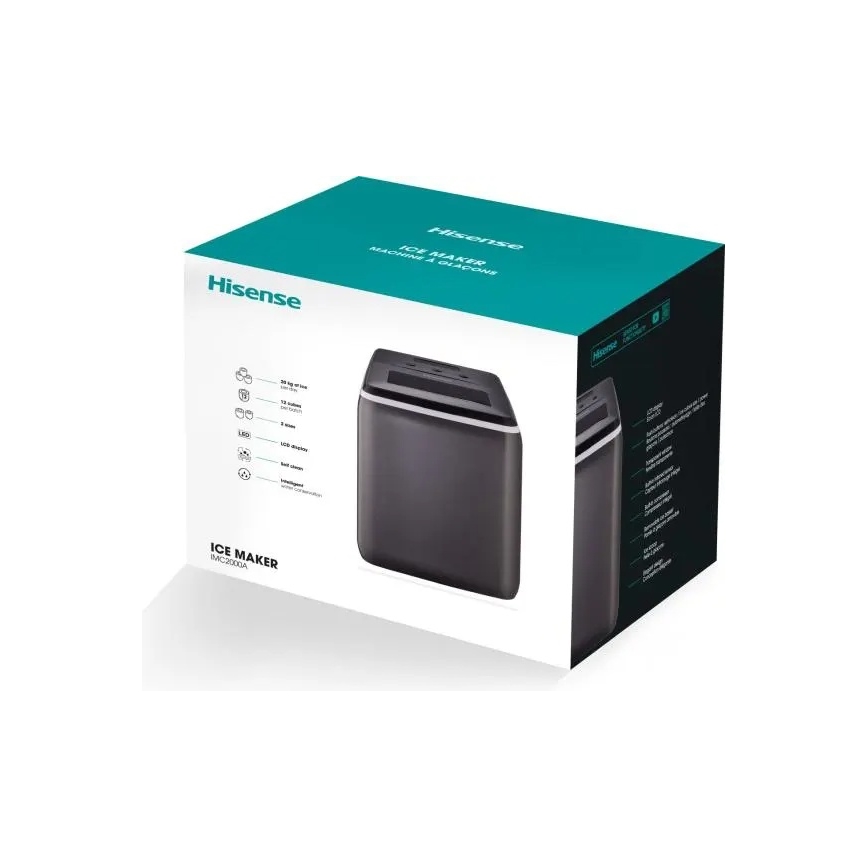 HISENSE IMC2000A - Jääpalakone 2,8 l 120W/230V musta