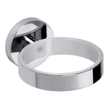 Hiustenkuivaajan pidike OMEGA 8x5,5 cm hopeanvärinen