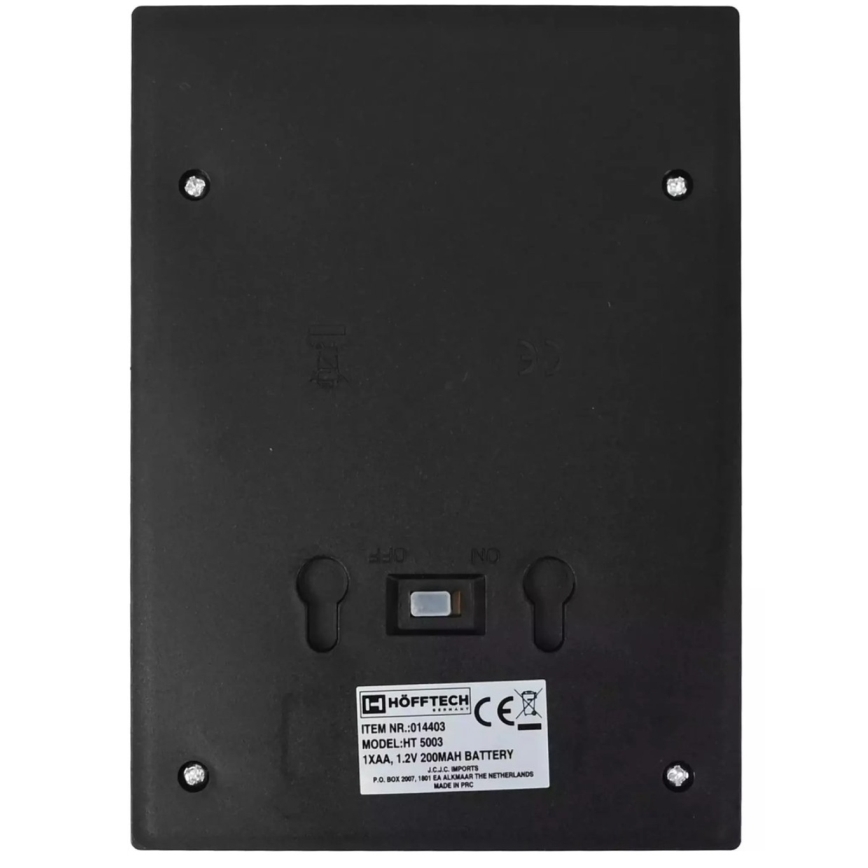 HÖFFTECH - LED-aurinkokennoseinävalaisin LED/1,2V 200 mAh IP44