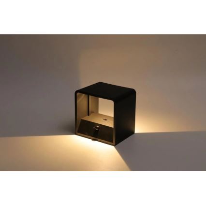 HÖFFTECH - LED-ladattava seinävalaisin liiketunnistimella LED/0,8W/3,7V 1200 mAh