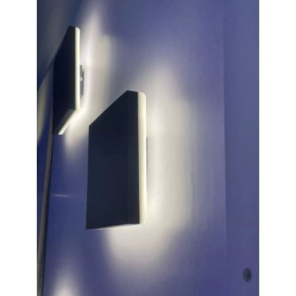 HÖFFTECH - LED ulkokäyttöinen seinävalaisin LED/10W/230V neliönmuotoinen IP65