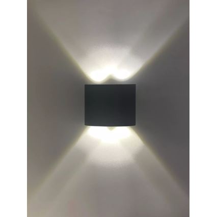 HÖFFTECH - LED Ulkoseinävalaisin UP&DOWN 4xLED/1W/230V IP65