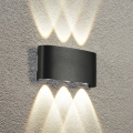 HÖFFTECH - LED-ulkoseinävalaisin ylös-alas 6xLED/1W/230V IP65