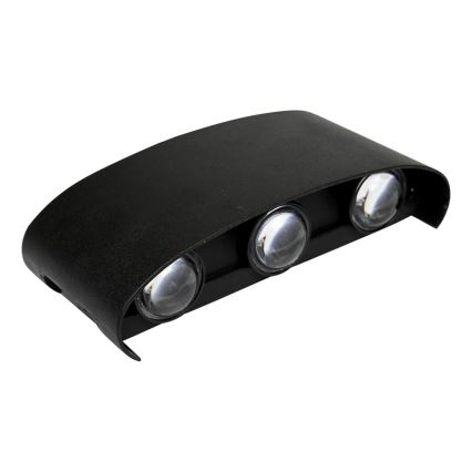 HÖFFTECH - LED-ulkoseinävalaisin ylös-alas 6xLED/1W/230V IP65