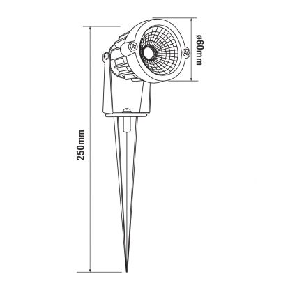 HÖFFTECH - LED-ulkovalaisin LED/5W/230V IP65