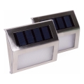 HÖFFTECH - Setti 2 kpl aurinkokäyttöisiä LED-seinävalaisimia, LED/1,2 V 400 mAh, IP44