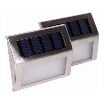 HÖFFTECH - Setti 2 kpl aurinkokäyttöisiä LED-seinävalaisimia, LED/1,2 V 400 mAh, IP44