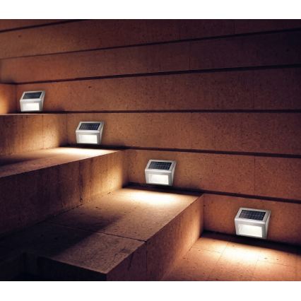 HÖFFTECH - Setti 2 kpl aurinkokäyttöisiä LED-seinävalaisimia, LED/1,2 V 400 mAh, IP44