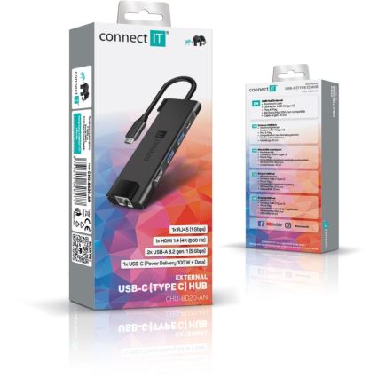 CONNECT IT CHU-8020-AN - USB-C hub 5in1