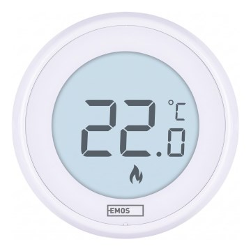 Huoneen manuaalinen termostaatti 230V/6A 2xAA valkoinen