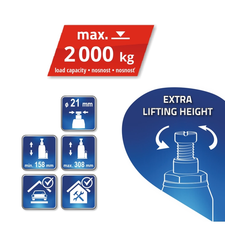 Hydraulinen tunkki 2t