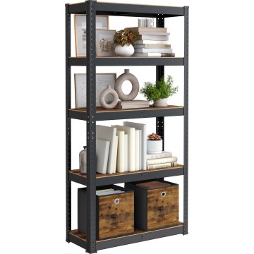 Hylly ORDIFY ruskea/musta