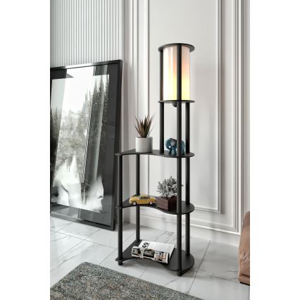 Hyllyllinen lattiavalaisin NOTO 1xE27/40W/230V musta