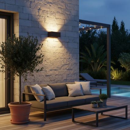 Ideal Lux - ATOM ulkoseinävalaisin LED/25W/230V CRI 90 IP54 ruskea