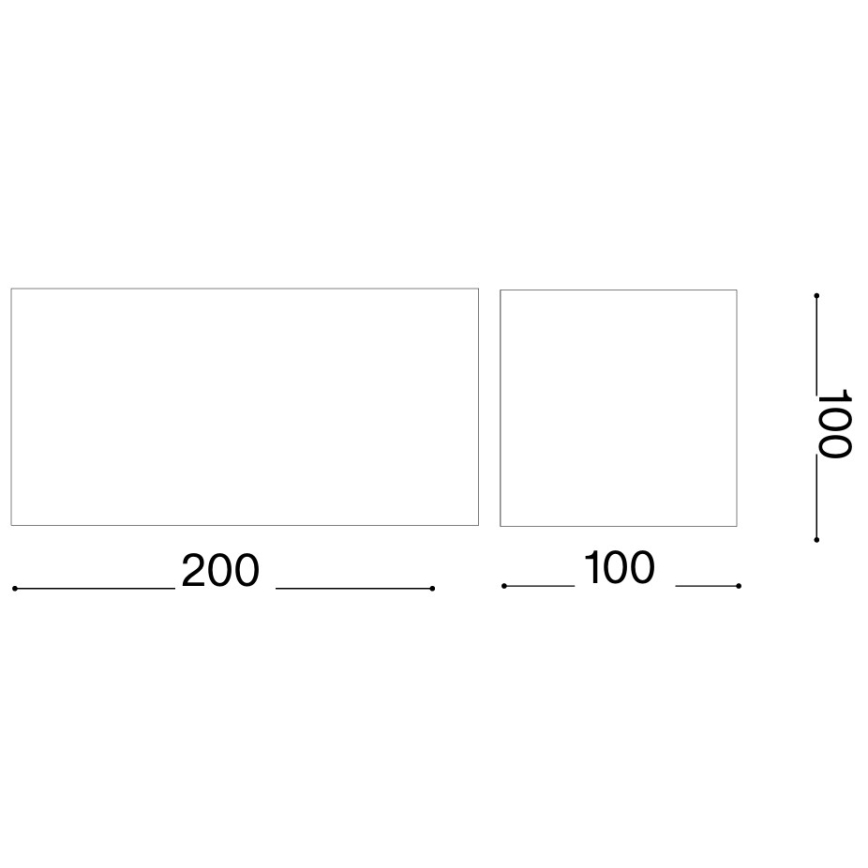 Ideal Lux - ATOM ulkoseinävalaisin LED/25W/230V CRI 90 IP54 ruskea