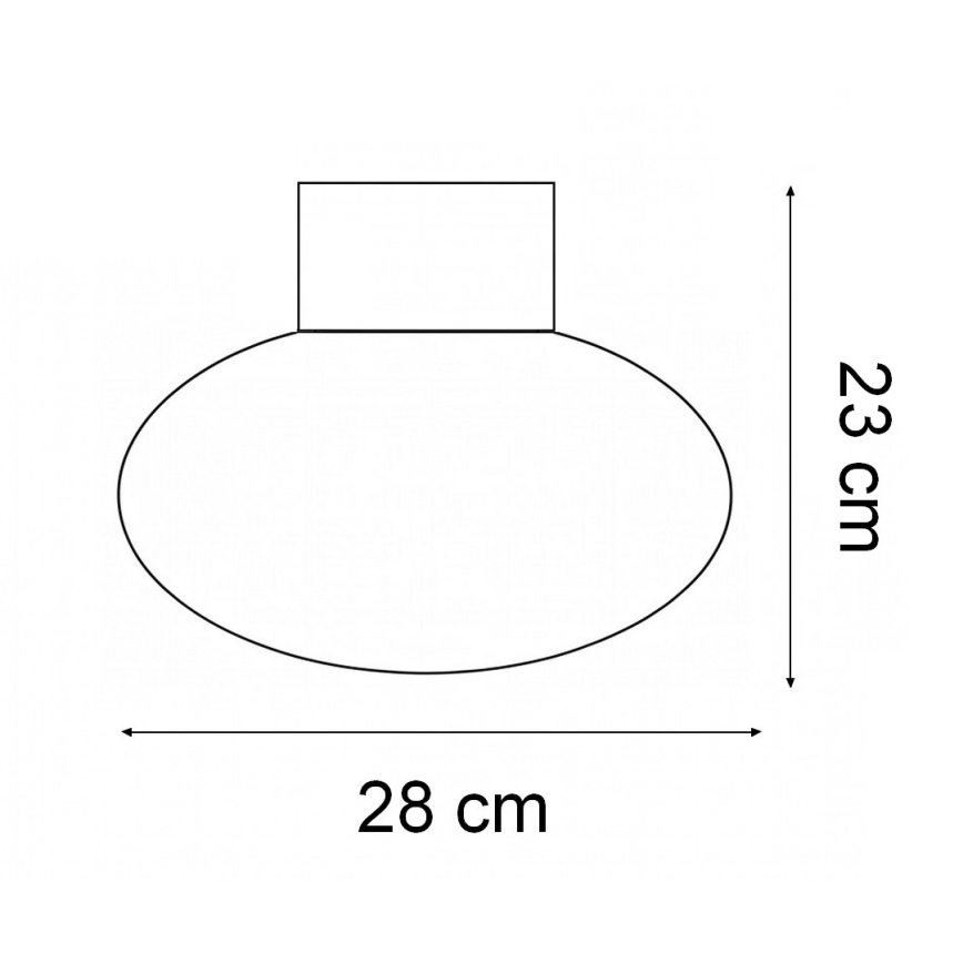 Ideal Lux - Ulkokattoon asennettava valaisin CLIO 1xE27/42W/230V Ø 28 cm IP44 antrasiitti