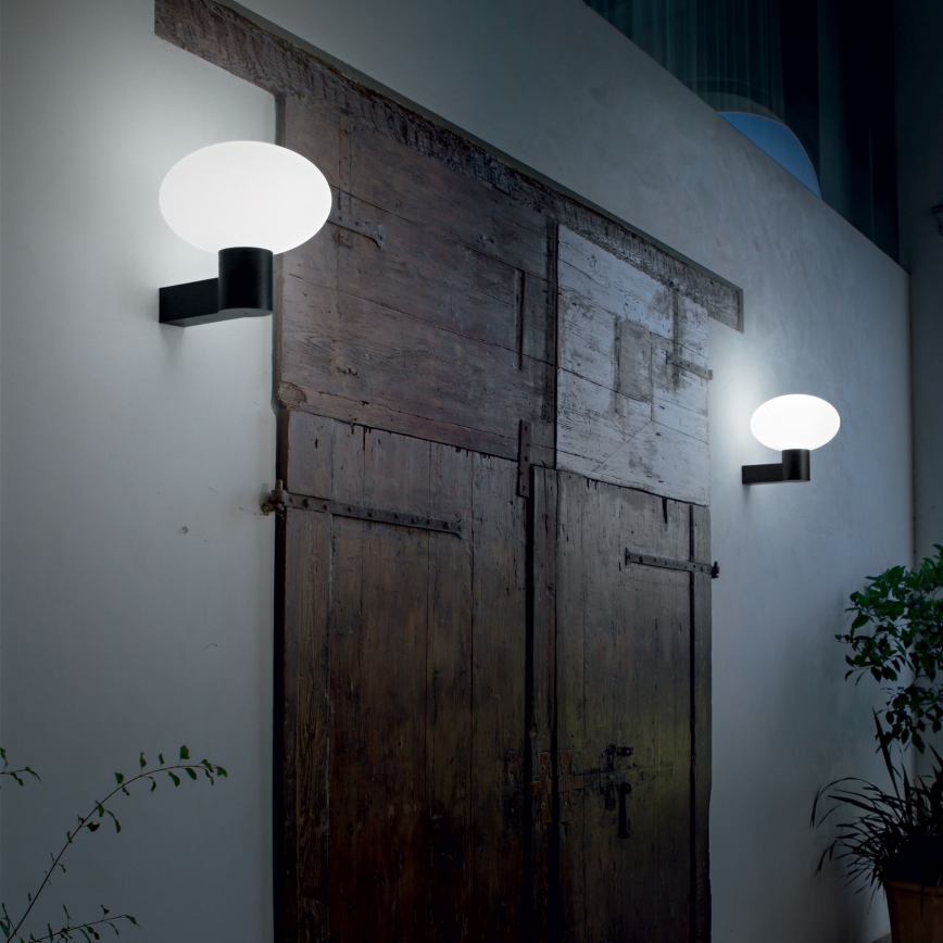 Ideal Lux - CLIO ulkoseinävalaisin 1xE27/42W/230V IP44 musta